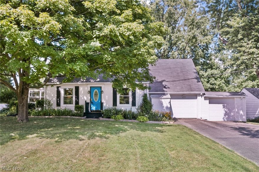 Come see this cozy and well maintained Cape Cod resting on a half acre wooded lot, in the highly desirable city of Solon. You will love the warmth and charm of this home, plus the oasis that meets you in the fully fenced (2009) in backyard. A nature lovers dream, this garden is home to hummingbirds, woodpeckers, wild turkeys, bees and butterflies. You will want to spend hours in the backyard, listening to the fountain and watching the life around you. This backyard is ready to GROW, with ample space for gardening, as well as a grape vine and mature berry bushes. As for the house itself - updated throughout and lined in bright and airy tones. Great kitchen with tons of cabinets and countertop space. Half bath on the main floor for your convenience. Major updates include but are not limited to: New Universal Windows (2019/25 Yr Warranty), upgraded HVAC/ humidifier with high-efficiency furnace (2019/10 YR Warranty), new large shed with loft (2011), and so much more! Three seasons room off
