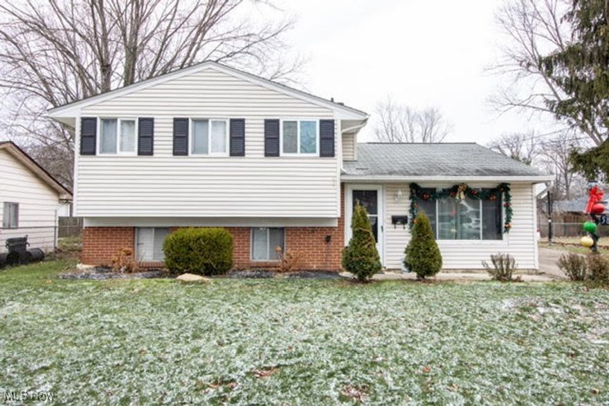 Welcome to 5821 Joanne Court, a well-maintained split-level home tucked away on a quiet cul-de-sac in the heart of North Ridgeville. Built in 1968, this inviting residence offers 3 bedrooms, 1.5 baths, and 1,508 square feet of comfortable living space, blending classic charm with thoughtful updates. Situated on a generous .25-acre lot, the home features a fully fenced, spacious backyard, perfect for entertaining, pets, or play, complete with a convenient storage shed. A 2-car detached garage provides ample parking and additional
storage. The location is hard to beat, with the property less than one mile from North Ridgeville High School, the police department, and city services, offering both convenience and peace of mind. Recent improvements add value and confidence for the next owner, including electrical updates in 2020 and major system and appliance replacements between 2024-2025, such as the furnace, water tank, stove, and dishwasher. This home offers a wonderful opportunity to enjoy a quiet neighborhood setting while staying close to schools and essential amenities. Don?t miss your chance to make this North Ridgeville gem your own.