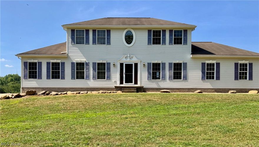 Attention Horse Lovers, nature enthusiasts, and Hunters this is a lifetime home for you resting on beautifully secluded 9 acres overlooking the countryside all around. Just far enough away from the city bustle, this 2002 custom built, 3 bedroom, 4 bathroom home is complemented with a first floor master suite, a second story loft that overlooks the great room, and a sunroom just off the kitchen to sit and enjoy the sunsets. Don't worry about finding space to store all your outside toys. This home has a 3 car garage, a 64x60 pole barn, and a 4 stall horse barn. There have been updates all over the property since 2015, including building of the 64x60 pole barn, excavating to have walkout basement, new water and electric ran to the horse barn, and new fencing for the horses. Schedule your showing today, as there is plenty more to see!