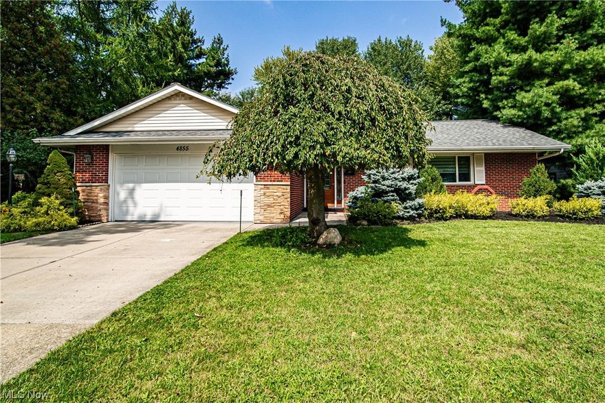 Lovely and extremely well-maintained split-level home on a quiet cul-de-sac street. Recent improvements include new roof, Pella front entrance door, insulated garage door and opener, Stanek vinyl windows, sprinkler system, fully fenced backyard and backup generator. The main level includes a full bath, living and dining room with hardwood floors, large eat-in kitchen, granite countertops and upscale appliances. Ceramic tile lines the kitchen, and the area also includes spacious, custom cabinets. A large family room adjoins the kitchen area with sliding glass door to a patio and relaxing garden area. Backyard also includes a small swing set and lounge area. The upper level includes a large master bedroom and two additional bedrooms as well as a full bath. The lower level features a half-bath, carpeted family room and 
laundry/utility room with ceramic tile floor and custom cabinets. Recessed lighting and skylights throughout the home. Newly painted walls throughout main and upper levels. A/C unit replaced in 2021. Close proximity to Metroparks, Legacy Village, Beachwood Place and La Place.