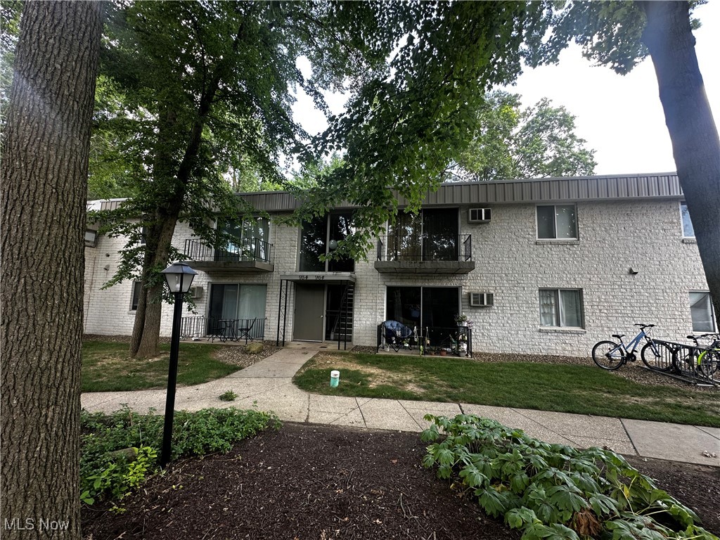 A lovely 2 bedroom, 1 1/2 bath ranch condo on the first floor, and right next to the laundry. This unit is great for residential living, or for student housing. A nice sized kitchen has an eating area. The living room opens to the patio. Each bedroom is nice sized, with one bedroom having the 1/2 bath attached. The association monthly fee includes gas/heat, water, sewer, and trash... amongst the standard. This unit has an assigned parking space right next to the building's walkway.