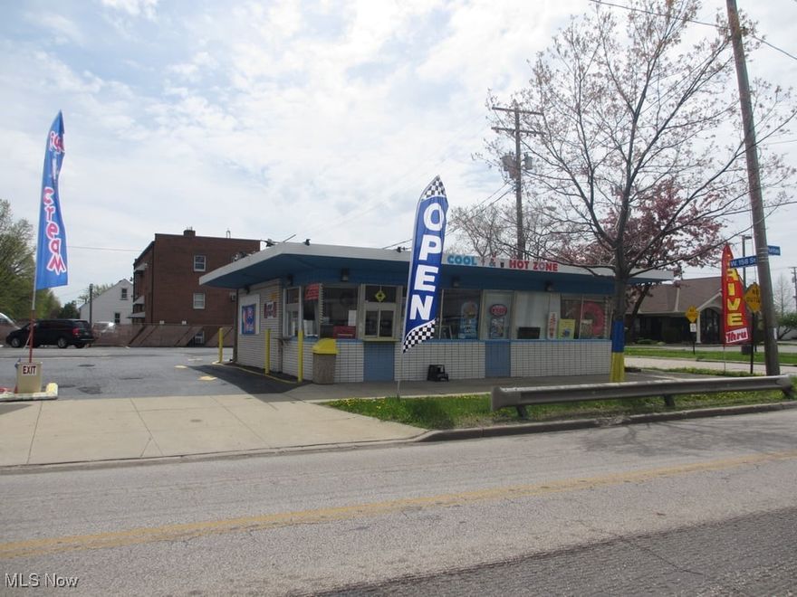 Rare opportunity to own 2 commercial properties with established/running business in Cleveland.
15753 & 15749 Puritas Ave, Cleveland, OH, 44135, is currently a seasonal ice cream store with convenient drive thru and perfect main street visibility. Great outdoor sitting area on site with 12 parking spots available. 15753 Building is about 770 sqf.
Full renovation was done in 2013 up to the health department codes. Everything still looks new inside: food grade drop ceiling, tiles on walls for easy cleaning. Tiles on the floor. Renovated employees' restroom. HVAC new in 2013 and new water heater in 2015.
Roof recoating with 2 layers of white rubber membrane was completed in 10/2021. This will reduce electrical bill in the summer because of new coating reflection features.
All ice cream equipment is working and included in a price: 1 dual head ice cream machine, (one extra -used for back up), soda dispenser, blast freezer, freezers and refrigerators, salad and sandwich cooling station, mini donuts hoodless mini-factory system - $9k value, Hoodless commercial fryer, mini pizza oven conveyer, bakery cooler-display, commercial microwave. Many other commercial kitchen items with all stainless-steel tables and stands.
It is a running turnkey business with a current food license which can be transfered.
It was a family business for 12 years; kids grew up and it is time to sell it.
It was operated from May till mid-September and from 5pm till 9pm only because of owners other jobs.
It could be easily expanded for longer hours and potentially for full year around operation with adding more items for selling such as pizza, lunch serving (many businesses around) sandwiches, salads and fried products etc. No competition in a 2mi radius.
Second commercial building (15749 Puritas) is a standalone 960 sqf unfinished building is with 8 parking spots, city water&sewer, gas line in the building.
Has 2 bathrooms set up.
New in 2014 roof deck and roof.
Sold as package only.