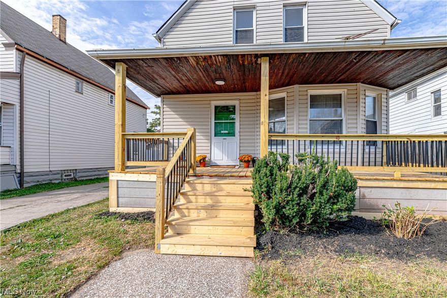 Welcome to this Spacious 3 bedroom home, close to everythimg Cleveland has to offer!! 3922 Poe has 3 large bedrooms with plenty of storage. The master bedroom offers a new back porch to sit and relax overlooking the backyard with fresh landscaping.There is a huge living room and formal dining room right off the updated kitchen. The bathroom has been completely remodeled in the latest finishes. This home features newer siding, some newer windows, all new flooring, fresh paint, new lighting fixtures, newer entry doors,  and a large front porch that has just been finished with new railings and stairs to sit and enjoy your mornings! 10 minutes to downtown,15 minutes to the airport, close to westside market, ohio city, metro health, major highways and public transportation.