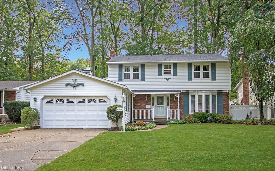 Just walk-in and you’ll fall in love with this newly remodeled 4 Bedroom / 2 ½ Bath Colonial style home in North Olmsted.  Fresh neutral paint throughout and many new updates! The Kitchen features plenty of cabinets and counter space, a beautiful stone backsplash, all appliances, and a garden bay window in the Dinette to view the outdoors.  The Family Room features new carpeting, ceiling fan (with light), and a gas Fireplace with brick surround and a 150 year old barn beam mantle. Sliders off the Family Room lead to a spacious Sunroom to enjoy the nature views and have easy access to the outdoor patio and gardens. Adjacent to the Kitchen is a formal Dining Room with plenty of space to entertain guests or relax. The Living Room is very spacious (22x13) and features new paint and carpeting (coming soon). Upstairs features four spacious bedrooms and a main full bathroom with double sinks. The Master Bedroom features double closets, beautiful hardwood floors, and an ensuite full Bathroom with walk-in shower. The upstairs main bath is newly updated with a new vanity counter, new faucets, toilet, light fixtures, mirror, and reglazed tub. There are hardwood floors underneath all carpeted areas (if preferred). This home features many newer high-quality Pella and Stanek windows throughout. The backyard is spacious and has newer 5’ premium vinyl fencing that offers privacy and beauty. Finished Basement with newer high-quality carpeting in the rec room and nature stone in the utility room area. Newer Sump Pump (2019). Newer H2O Tank (2019). Roof was replaced in 2005 (with tear-off) and has a 30-year warranty. Leaf guard protection on gutters. Whole house attic fan keeps the home cool on summer days. Quality of construction and materials show throughout the home – inside and out. America’s Preferred One Year home warranty included.