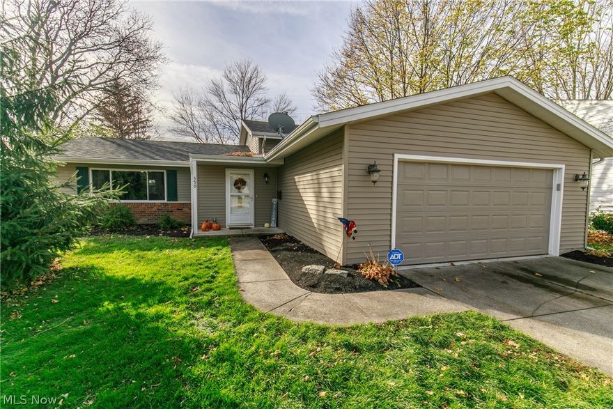 Welcome Home to 359 Wallace Drive. This contemporary, move-in ready split-level situated on over 1/4 of an acre, is nestled in the southwest corner of Berea, which affords convenient access to Route 237, Route 42, & most major interstates, making for a shortened commute to downtown & surrounding communities or within strolling distance to Baldwin Wallace University, Cleveland Hopkins International Airport, & much more. This continuously renovated 3 bedroom, 2 full bath split-level is sure to check all the boxes at over 1,800 finished sq ft, complete with present-day color scheme, tremendous curb appeal, refreshed landscaping (2020), numerous recent improvements (Roof 2016, Vinyl Siding 2016, Gutters 2016, A/C 2020, Windows 2016, HWT 2016), oversized 2-car attached garage w/newer garage door (2016)/door opener (2019), and fully-fenced backyard oasis w/pet area (2020), storage shed & 13 x 10 covered deck overlooking green space. Main level features LVP flooring (2016), updated lighting (