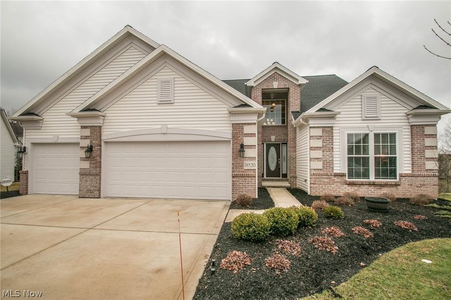 2011 Custom Built Parkview Home situated on a quiet cul-de-sac in prestigious Monticello of Highpoint! With over 3,900 livable sq.ft, this beauty boasts 5 bedrooms, 4 full baths, 1st floor master suite, loft, finished walk-out lower level, sunroom, pergola, paver patio, maintenance free deck, 3 car garage & brand new Roof 2017!  Hardwood floors flow throughout the 2 story foyer and elegant eat-in kitchen w/ custom cabinetry, built-in wine rack, granite counters, breakfast bar, pantry, included appliances & dining area; opening to the bright & inviting 2 story Great Room w/ fireplace & 2nd dining area. The vaulted sunroom has direct access from the kitchen & master bedroom! The convenient 1st floor master provides new carpet, an en-suite bath w/ new luxury vinyl flooring, walk-in shower, double vanity & large walk-in closet. A 2nd 1st floor bedroom, private office w/ new carpet, full bathroom & laundry room complete the main level. The gracious open stairway takes you to an 18x12 loft,