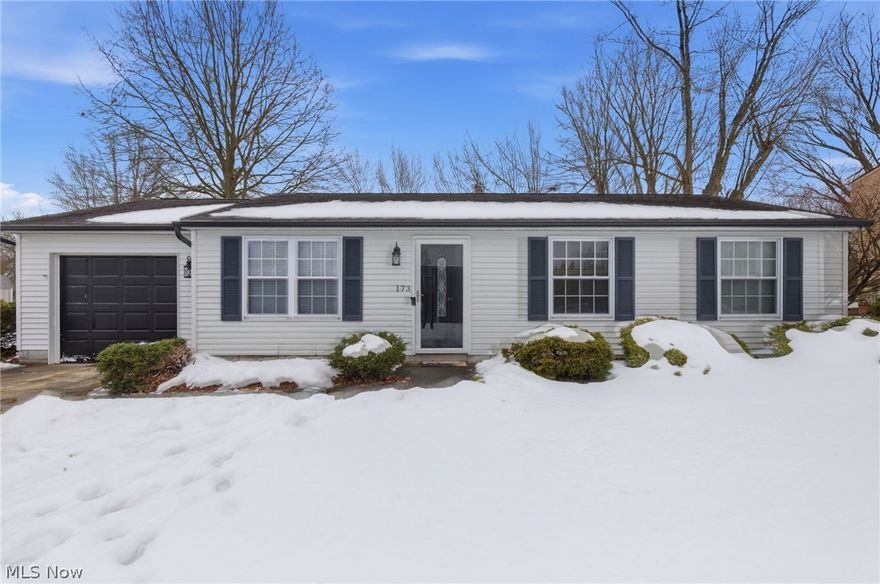 Welcome to this move-in-ready, updated ranch home on a quiet corner lot in Warren, Ohio, offering the comfort and convenience of true one-floor living. This single-story home features strong curb appeal, attractive exterior accents, and a covered rear patio overlooking the backyard - ideal for relaxing or entertaining.

Inside, the bright living room is filled with natural light and showcases durable wood-style flooring and neutral finishes. The layout flows into the dining area and updated kitchen, creating a functional, open feel. The kitchen includes stainless steel appliances, stone countertops, and white cabinetry with great storage and prep space, plus convenient in-wall laundry for everyday ease.

Down the hall, you’ll find a nicely updated full bathroom, additional storage, and three comfortable bedrooms with ample closet space. Other recent improvements include new gutters, downspouts, and added leaf guards, helping provide low-maintenance homeownership.

If you’re searching for a move-in-ready ranch in Warren with modern updates, single-floor living, and a desirable lot, this home checks the boxes. Schedule your showing today!