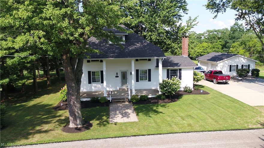 This exquisite colonial has lots of character on over 8 acres of land & ready for your family to enjoy. Located in Seville, 4 bedrooms and 1.5 baths, this home boasts a warm & inviting setting along w/your own private deck, lighted by solar lights, overlooking your private pond. From the front covered patio, enter into the large foyer w/natural wood floors & plenty of entrance space. Then into the living room you will find a grand open space to be able to entertain  & enjoy your family along w/gorgeous bamboo wood flooring & a wood/gas fireplace to cozy right in. Dining room w/natural wood floors for your dining events, and onto the large eat in kitchen that offers plenty of counter space & storage for any of your cooking needs. From the kitchen you will exit out the slider that leads out to a giant deck to enjoy even more outside entertainment & the view of your gorgeous backyard. First floor half bath for easy living & quests. Upstairs, find the carpeted Master bedroom along w/3 addi