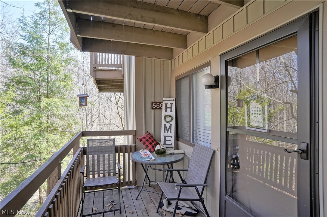 The ultimate in carefree living with this two-bedroom, two full bath condo. This home offers resort living all year round. Come on into the beautiful, bright open floor plan to the living room which has a gas fireplace with mantle and abundant of windows to let the natural light to shine through, dining room with sliders to the large deck to enjoy the scenic views. There are newer blinds and carpet, freshly painted (2020) through out the home. The updated kitchen has Pennant lights, stainless steel appliances, tile backsplash, lots of cabinets. There are two large bedrooms. The guest bathroom has updated lights. There is a full bathroom in the large master suite. Full laundry room with washer and dryer to remain with the home. One car garage with newer garage door opener and pulldown stairs leading to attic area for storage. Monthly HOA fee covers gas, heat, hot water, sewer, trash, all exterior maintenance, upkeep, landscaping and snow removal, trash and there is a inground pool. WOW!