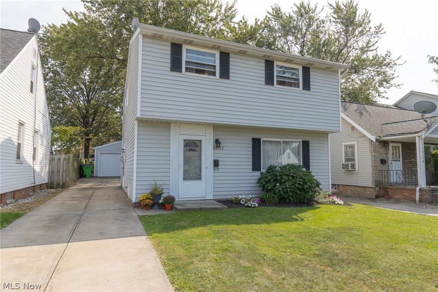 Move right in to one of the few colonials on the entire street! This charmingly updated 3 bedroom, 1.5 bath is the move-in ready home that you have been waiting for. Step into the well-lit, spacious family room which opens directly to the dinette. The beautiful eat-in kitchen has been tastefully updated (2017) with gorgeous light gray custom cabinetry, new flooring, new appliances, gas stove and counter to ceiling backsplash. Off the kitchen, head outside to your private backyard with mature trees and a beautiful deck and patio that are perfect for entertaining. A major bonus feature of this home is its large, convenient 1st floor laundry room/mudroom! Upstairs you will find an updated full bath, a generous master bedroom with a walk-in closet, and 2 additional bedrooms. Newer vinyl windows upstairs and newer flooring throughout! All appliances included even the washer & dryer! Oversized 1.5 car garage, too. Almost completely fenced-in backyard! Beloved by the owners and it shows! Don'