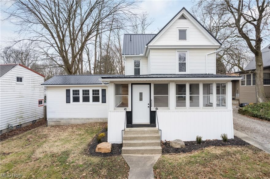 Fully renovated Ashland gem. This home boasts a brand-new metal roof, remodeled bathrooms- a second bathroom added to the second floor, and a stylish kitchen with quartz countertops. Fresh paint, updated trim, and new flooring throughout. Convenient first-floor laundry hookup and a 2-car detached garage to add to the appeal of this modernized masterpiece.