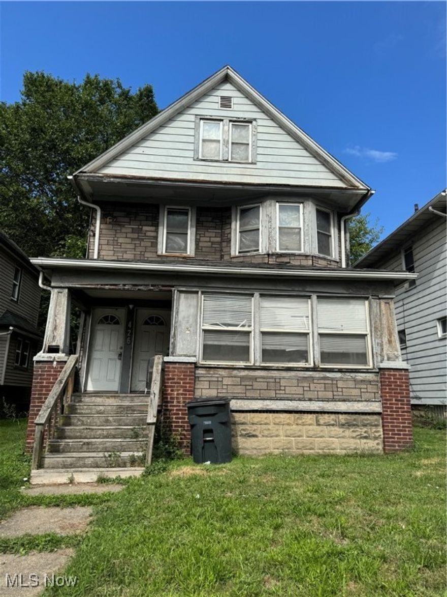 Welcome to this classic multi-family unit investment property in Akron, Ohio! This property generates income with one unit occupied and the other ready to lease or for new owner. Occupied unit is on a month to month boasting 4 bedrooms and the vacant unit is a 1 bedroom. Weather you're a seasoned investor or first time home buyer seeking passive income, this duplex offers solid upside potential with the conveniences of stores, restaurants, and entertainment close by. This gem also includes a home warranty for new buyers. Sold As-Is... Take your tour today!