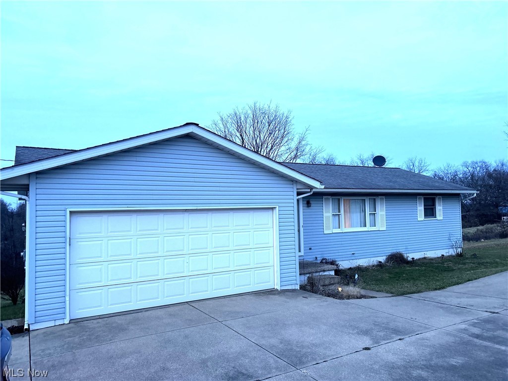 Ready for its new owner! This vinyl sided ranch home has 3 bedrooms & 2 full baths, one on main level & 2nd in basement. Double car attached garage plus a one car detached garage. Sliders off dining area with deck overlooking the rear yard (no steps to the yard area). All bedroom closets have double doors. Home is all electric with furnace, electric hot water tank & 200 amp breaker box.