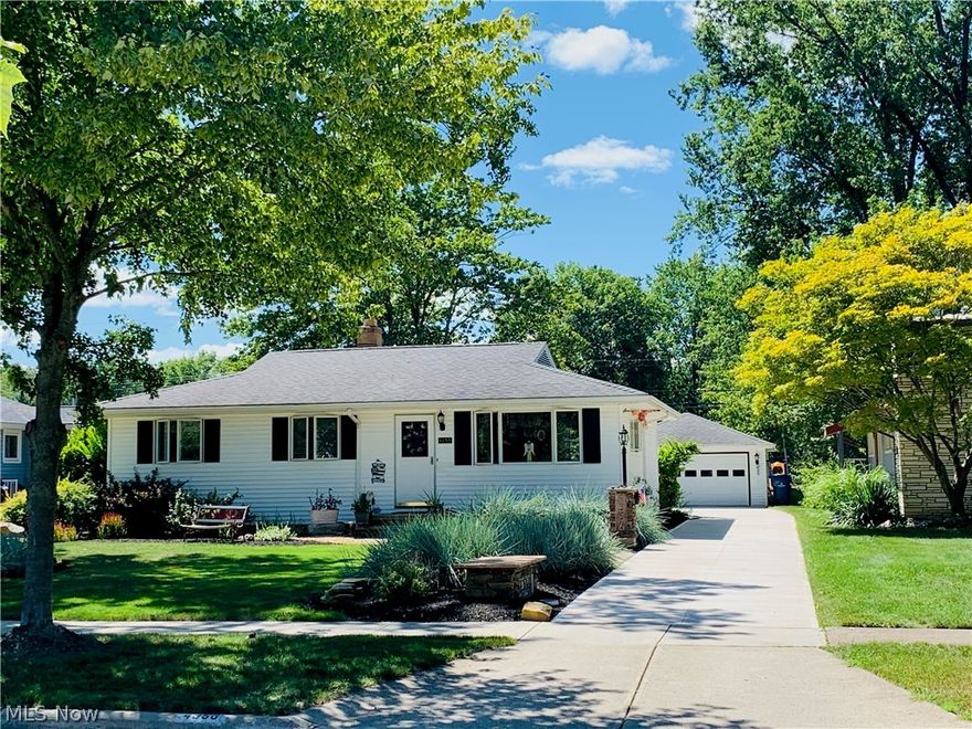 If you are looking for a home that has character and style, that has beautiful updates with a creative flare, then come take a look at this Home. It is simply the best. From the landscaping and the deck to the interior details this home has been lovingly cared for and updated to create a home you will fall in love with. It has one floor convenience with a full basement. As you drive up the newly redone driveway and walk past the great landscaping into the front door you enter the welcoming living room, which flows into the dining room and out to the brand new deck. Great for entertaining.  The kitchen is tucked away so you can entertain without your food preparations directly in view of your guests. The good-sized bedrooms are down the hall for greater privacy. The warm, finished basement that has additional living space that can be used as an entertainment area, office, or spare room; can be entered off the kitchen or from the backyard.  So any outside dirt can be taken care of in the