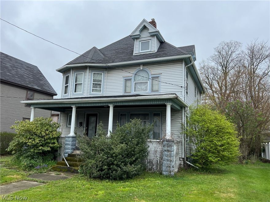 Bank Owned 4 bedroom 1.5 bath 2-story that features wood floors under carpet, natural woodwork, leaded glass and built-ins. Newer roof, 3 car detached garage. Selling as-is. Make it your project and restore this once fine home into a beauty!