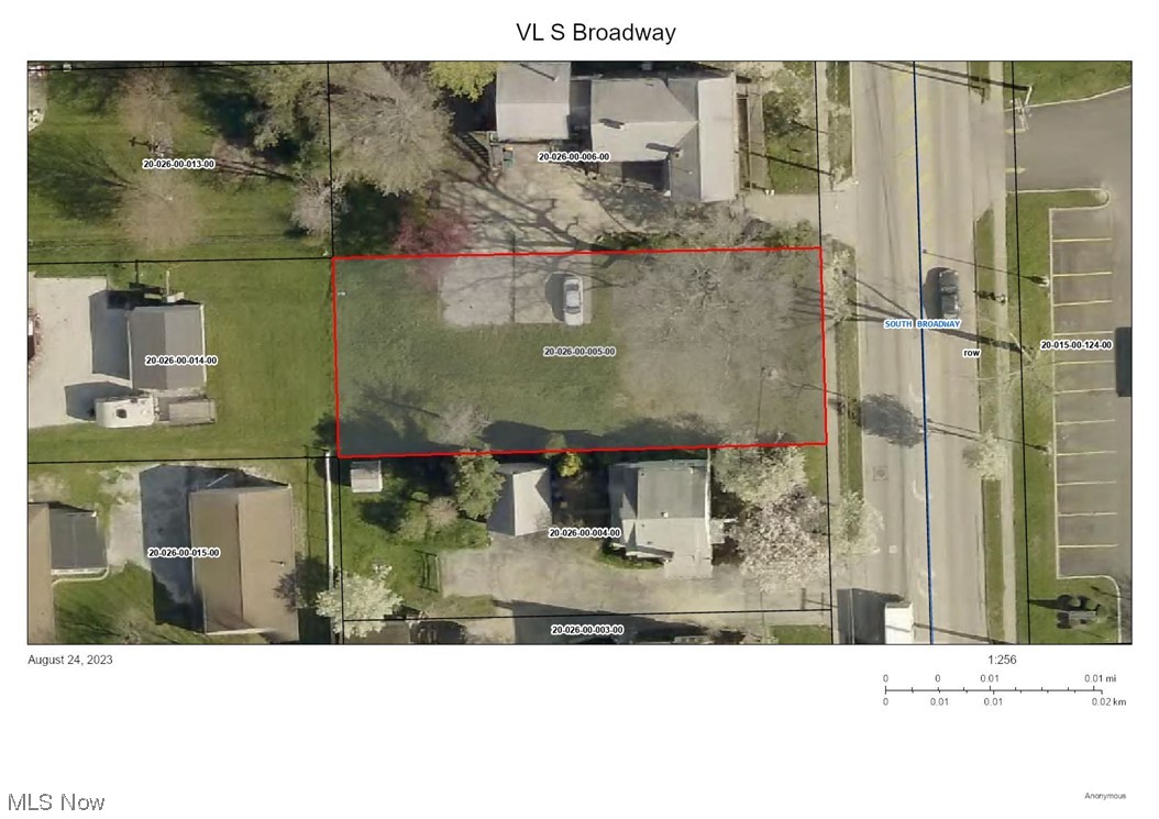 Commercial vacant lot located across from business complexes. Utilities available at road.