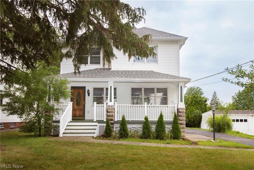 Get a Move On!  Opportunity awaits in Rocky River!  Situated on 1/3 acre, greet your guests on the wide and welcoming front porch! Gorgeous natural finish woodwork throughout the first level of the home compliments the wood floors and the oversized brick fireplace in the family room. The refreshed and open kitchen is perfect for seating and serving along with ample cabinet space. Off the kitchen, the dining area featuring built-ins and a window seat. Don't miss the convenient half bath located off the kitchen! Upstairs all bedrooms have wood floors and ceiling fans. Extra storage is available in the attic with pull-down stairs or in the full basement. The 200 foot deep lot with mature trees offers an amazing backyard space. Other amenities include: two car garage, newer roof, newer windows, newer vinyl siding, and updated electrical.  Ideal location with easy access to Westgate, Metroparks, I-90 and all things CLE!!  Look no further - Call Today!