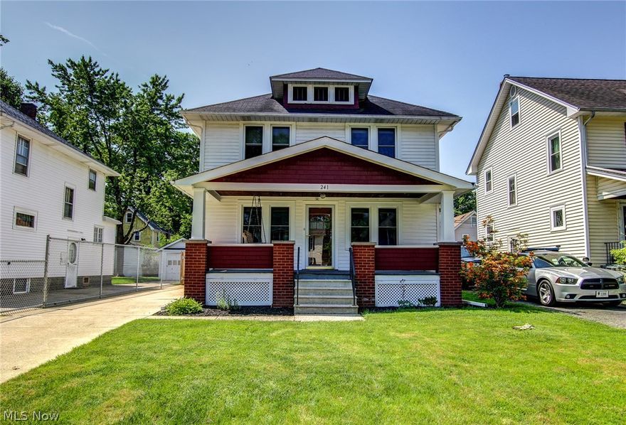 This meticulously maintained home is full of charm! Two year old double hung windows on the first floor, and newer double hung on the upper level! The kitchen is full of stainless steel appliances with a double oven that's not be to missed! Also, the portable dishwasher adds counter space when needed! The full size, walk up attic is perfect or extra storage, or easy enough to finish off for a great bonus room or additional bedroom! Full bath on first and second floor. Full basement includes room for storage as well as pantry. One of a kind in the neighborhood, this homes bonus room, with porch, has a separate entrance that would serve as a great in-law suite, first floor master, or home office. First floor laundry makes washing clothes that much easier (hookups also available in the basement)! All of this with a fully fenced in backyard really sets this house apart! Move-in ready!