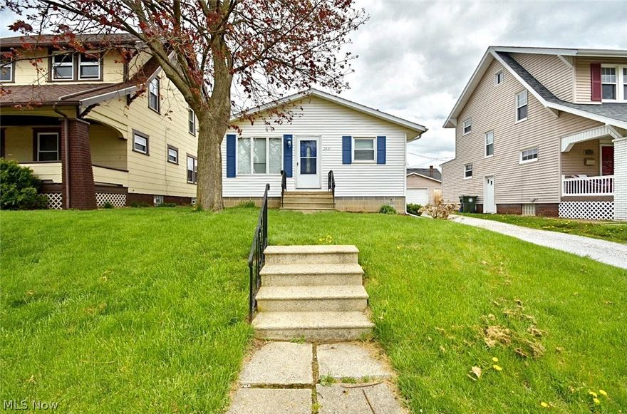 Newer Ranch..1975. Newer garage, vinyl siding. 2-3 bedroom 2 bath with first floor laundry, large eat-in kitchen. Nice deck off back of the home.