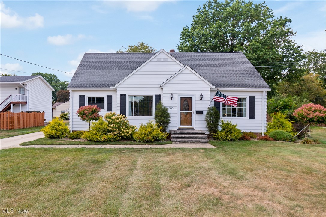 Welcome home to this adorable Cape Cod in a picturesque West Akron neighborhood. This inviting, turnkey property has been meticulously maintained yet still offers room for your personal touch. With 1,568 sq ft plus a full unfinished basement, the home holds endless possibilities. Inside, you’ll find timeless details such as arched doorways, natural woodwork, built-ins, cedar closets, and beautifully refinished hardwood floors upstairs. The kitchen is spacious and bright, flowing seamlessly into a sunroom with wall-to-wall windows that overlook the backyard and connect to a large brick and paved patio—an ideal setting for entertaining or relaxing. At the front of the home, the cozy living room and formal dining room are each accented by large paned-glass windows, filling the spaces with natural light. All three bedrooms are nicely sized, offering comfort and versatility for the whole family. Set on over a half-acre private lot, the property features a large exterior storage shed and an oversized 2.5-car detached garage. Recent updates provide peace of mind, including central A/C, fresh exterior paint and landscaping (2023), roof (2018), gutters and downspouts (2020), and a lifetime warranty on windows from Cuyahoga Falls Windows. The basement includes a laundry area with washer and dryer. With its mid-century character, spacious rooms, and prime location close to shopping, dining, and Summit Mall, this West Akron treasure beautifully combines charm, comfort, and convenience.