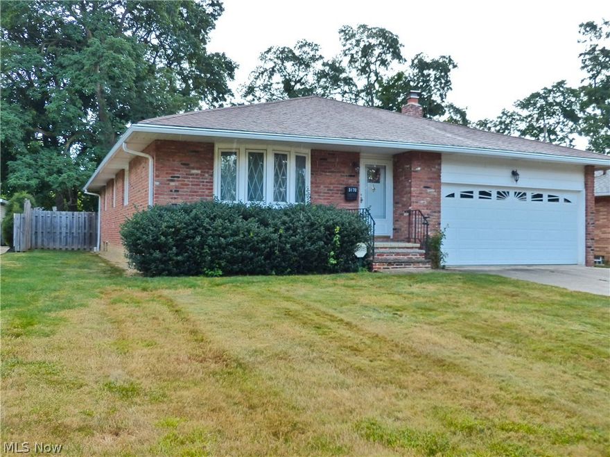 All BRICK ranch in desirable Willoughby location, close to shopping and freeways, vinyl entry to living room with bay window, formal dining, kitchen w/solid surface counters, pantry, all appliances overlooking family room with brick hearth gas fireplace and sliding doors to nature stone patio, 3 bedrooms, lower level offers carpeted rec room with dry bar and ventless fireplace, laundry/workshop with fridge, storage room, 2 car att garage with nature stone flooring, fenced rear yard with storage shed, security system, window treatments stay, ceiling fans, 12 year old central air and furnace, 15 year old roof, 12 month home warranty.  Ready for occupancy!