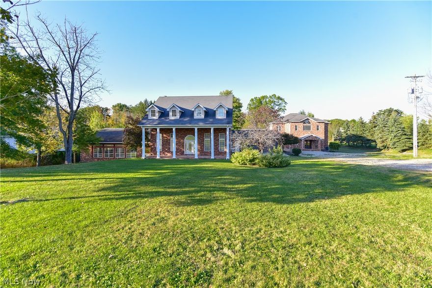 AMAZING OPPORTUNITY.  4160 Square Foot BRICK & Vinyl Main Home PLUS a 3776 Square Foot BRICK & Vinyl Commercial Building with AWESOME Spiral Staircase PLUS a 50 x 65 Back Garage on 1.59 Acres of Land in Convenient Location.  Home offers a 2 Car Attached Garage PLUS an In Ground Pool.  Home Features Include:  First Floor:  Large Living Room/Family Room Combination.  Second Floor:  Loft Area overlooking Great Room, Kitchen Area, 3 Large Bedrooms, & 2 Full Baths.  Lower Level offers 3 Bedrooms and 1 Full Bath.  Third Floor could offer separate entrance - 4 Bedrooms & Plumbed for Full Bath.  Home is partially finished - bathrooms, paint, & carpet remain.  Awesome Commercial Building offers a Huge First Floor Area which used to be partitioned off as small cubicles plus a large office and a half bath.  Second Floor offers 5 other large offices plus a second half bath.  The Commercial Building offers 440 Electric. & a 13 Course Basement.  The Large 50 x 65 Back Garage has room enough to house