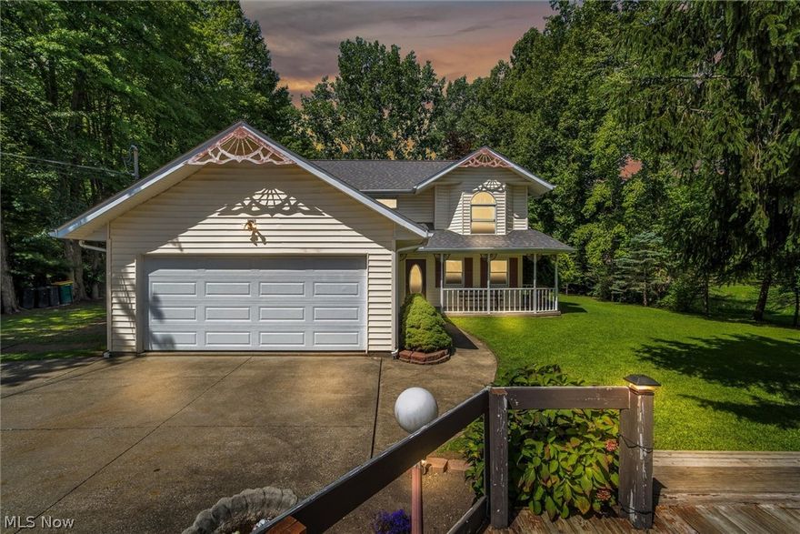 Have you ever wanted to in an Airbnb! Enjoy vacation lifestyle in this 4 bedroom 2.5 bath home on a private 1 Acre Lot! Well known in Madison “The house with the pond” Slide into the huge pond from your waterslide! Pond is stocked with Bluegill, Bass & Sunfish for fishing! Entertain on the deck overlooking the water or on the Volleyball Court in huge private back yard! Move the party inside to your huge 35 x 12 Family Room with 2 sets of sliding glass doors to backyard, Wet Bar w/fridge & freezer, & wood burning fireplace. Even on a rainy day move into the garage that is ready to entertain with a TV as well as the wrap around porch!  Located where all the Amenities are: State Park, Lake Erie Beaches, Restaurants, and Shopping, all conveniently located around the corner. Included: John Deer tractor & Shed ! All New In 2022 complete water treatment system including: Hot water tank, Rheem water softener, filtration System Newer roof & gutter guards! 2nd floor laundry! All appliances inclu