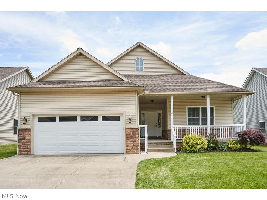 Completely remodeled ranch in the coveted Fulton Landings located on the beautiful towpath that runs 87 miles, which runs through the heart of the Ohio & Erie Canalway. Fulton Landings and its wonderful amenities make life a breeze. Sit back as the HOA takes care of your landscaping/grass during the summer and driveway snow removal during the winter. Built in 2010 upon entering you will be blown away by the 12' cathedral ceilings and wall of windows surrounding your gas fireplace. The kitchen has been completely remodeled and features Ceramic tile floors, Leather Granite counters, and stainless steel appliances. Kitchen adjacent is an oversized laundry area that doubles as the perfect mudroom from your two car garage. 3 bedrooms and two full baths. Your master bedroom includes vaulted ceilings, a walk in closet, and en-suite with walk in shower, deep soaking tub, and double vanity. The full basement is a blank slate with so much potential. Feel free to reach out and inquire about finis