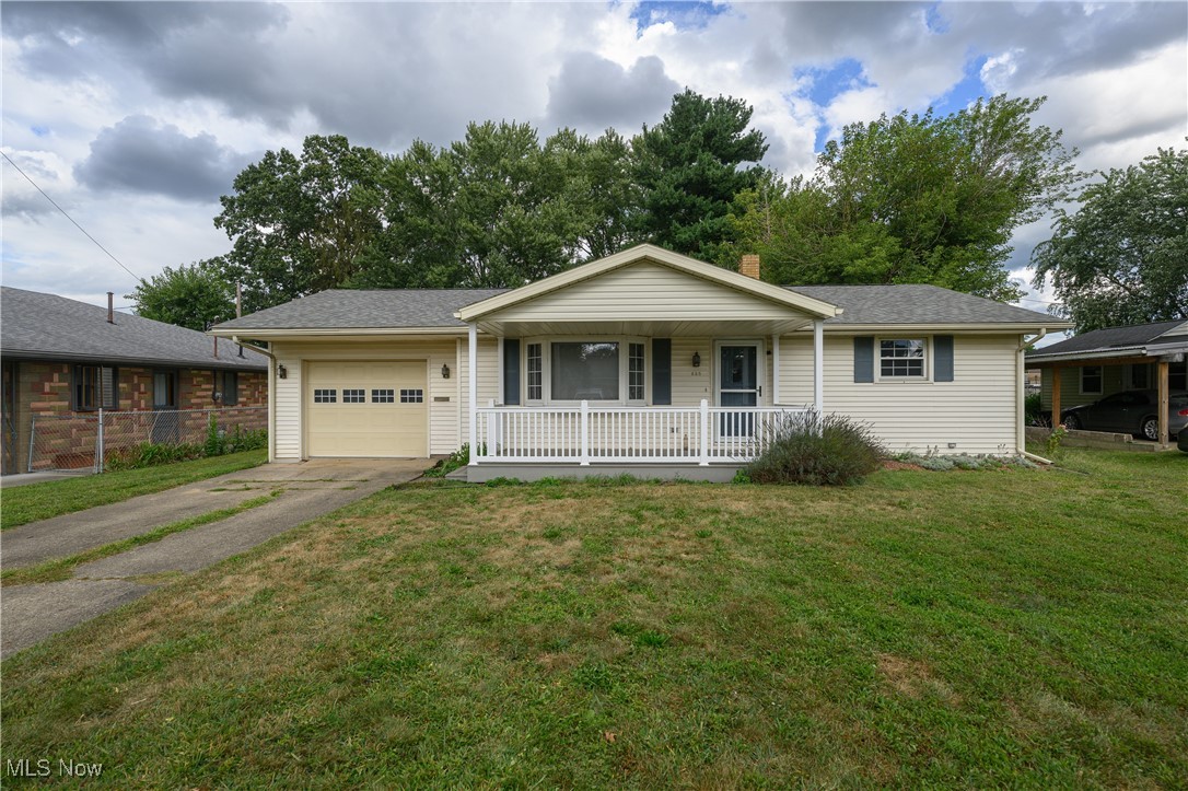 Welcome to this charming 2 bedroom, 1 bath ranch, perfect for comfortable and convenient living. This home features a one-car garage and a new roof installed in 2018, providing peace of mind for years to come. Inside, you'll find a well-maintained space, making moving seamless. The kitchen boasts hickory cabinets and ample storage with all appliances to stay. The basement is unfinished and ready for your finishing touch for storage or extra hangout space. Outside, you’ll appreciate the patio and flat yard for every member of the family. Vinyl windows. Enjoy the benefits of immediate possession, allowing you to start your next chapter without delay. This is an ideal opportunity for first-time homebuyers or those looking to downsize. Don't miss out on this fantastic opportunity! Schedule a showing today.
