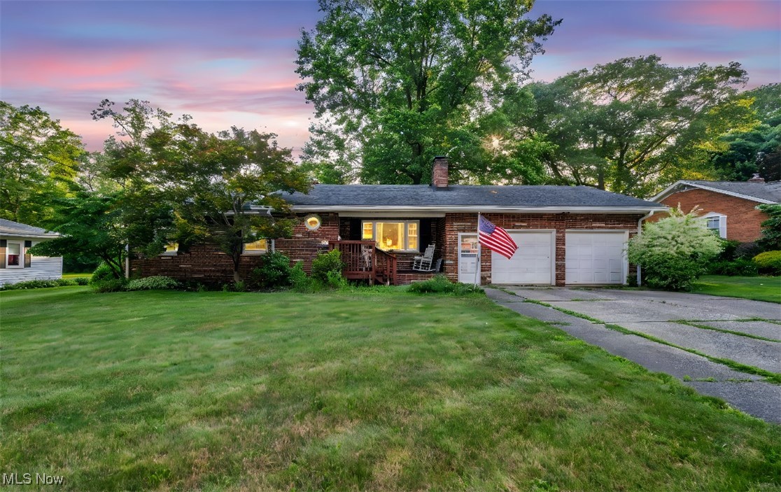 This all-brick ranch offers generous space with 4 main-floor bedrooms, including one with an en-suite bathroom. With over 1,600 sq ft above grade and a finished rec room with bar in the basement, the layout provides flexibility for a variety of needs. Enjoy the enclosed sunroom overlooking the backyard, a covered front porch, and original hardwood floors through the home. This well-maintained property also features a 2-car attached garage and is ideally located in the Oak Tree neighborhood with convenient access to schools, parks, and all that Stow and Silver Lake have to offer. Auditor indicates 3 bedrooms, but Seller states 4 bedrooms.