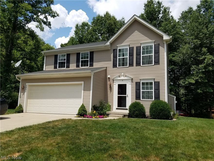 Home Sweet Home! This is one you won't want to miss. This 3-bedroom, 2.5 bath home has lots of bright, open space in your kitchen, living room, and morning room for entertaining. The master suite boasts a large walk-in closet and master bathroom. No need to haul laundry up and down the stairs -- as the laundry room is upstairs on the second floor. You will enjoy the serenity of the patio as you look into your wooded backyard. The finished basement adds even more space for lounging or entertaining. This one will go fast! Pack your bags & schedule your private showing today!