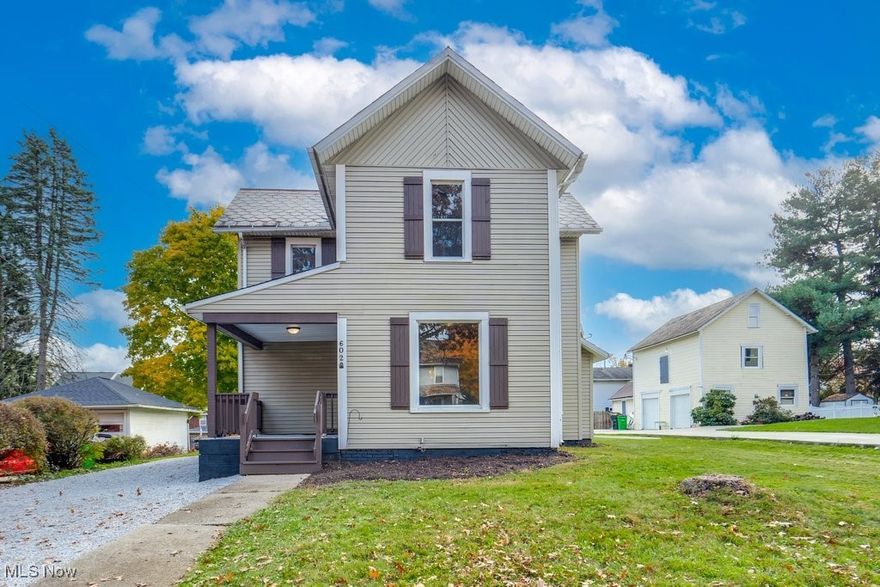 Here is your chance to own a lovely, historic home within walking distance of downtown restaurants and businesses. This home has been fully restored, and features hand-sanded and finished original hardwood floors in both main-level rooms—a first-floor room functions as your choice of main-level bedroom or laundry. The kitchen has been updated from top to bottom with new stainless steel appliances, counters, and cabinetry. The ceiling features a wainscoting finish, which ties together the completed look. French doors in the dining room open to a spacious, covered deck that wraps around the back of the home. A super cute bonus space upstairs can be used as additional storage, a kids' playroom, or office space. Lots of recent updates! Come take a look!