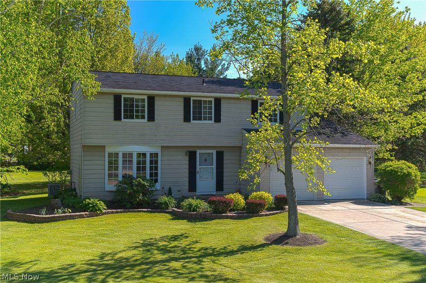 Nestled on a private cul-de-sac in Concord Township, this 4BR 2.5BA colonial is the perfect family Home. At the center of the Home is the great room complete with a gas fireplace, a beamed ceiling, large windows, and access to the attached deck. The eat-in kitchen has plenty of storage as well as seating at both the counter and separate eating area. The semi-finished basement offers extra storage solutions as well as a great area for a family room. The Home has had many updates throughout the years including a new heating and cooling system in 2015. This Concord Township colonial is perfect for your family!
