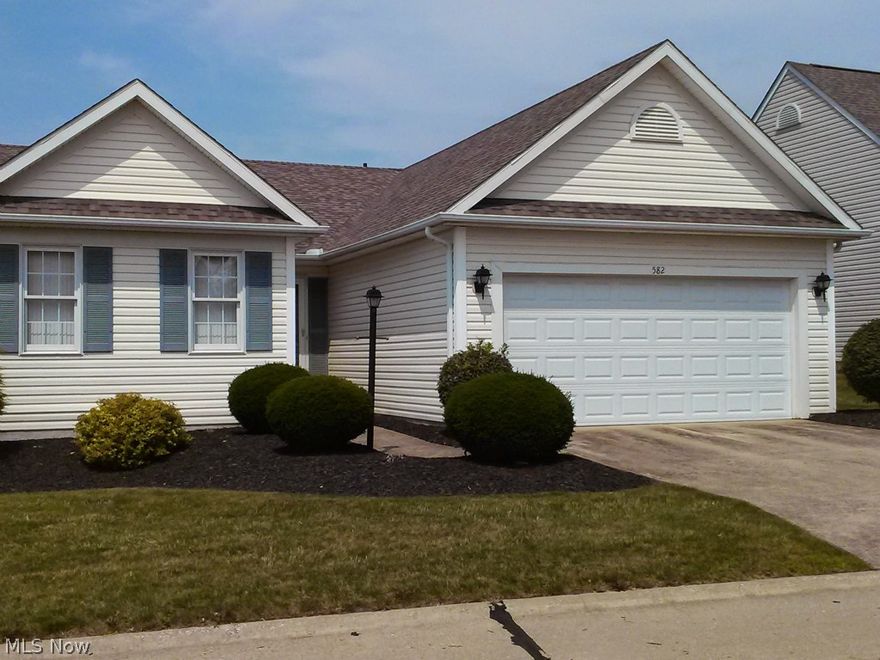 Former Builders Model This Outstanding Detached Ranch Cluster Home - Features Low Maintenance - one floor living! Relax by the wood burning fireplace or convert it to gas with the line already piped in. Large eat-in kitchen; dining area; large master bedroom with walk in closet and master bath; includes all appliances (even washer and dryer); decorated in neutral tones plus 2 car attached garage with openers. This open floor plan is great for entertaining and there's a nice patio in the back and the basement is ready for you to create a whole new level of living space - with the low monthly maintenance fee paid up through the end of 2014! High Efficiency Furnace and Hot Water Tank  Move in and enjoy! Call today to set up your private showing!