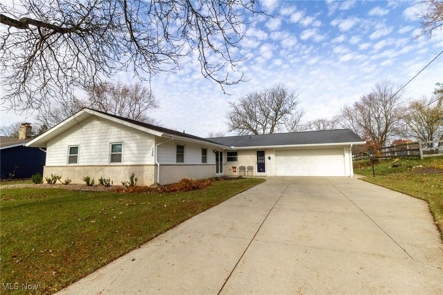 Thinking about a move to Aurora Ohio; here is your chance. Cozy Ranch, on a quiet street, carefree entry, amazing location, on a larger lot. Explore our updated three-bedroom residence, featuring numerous modern improvements. Open spaces include two gathering spaces, and one features a fireplace. The spacious kitchen features a breakfast bar, abundant countertops, ample cabinetry, a cooktop, and wall ovens and all the appliances included. The laundry area and half bath are through the pocket doors (one of three), just off the side and garage entries. The oversized great room features a floor to ceiling bookcase, vaulted and beamed ceiling and a charming dining area space. The Primary bedroom featuring a private ensuite bathroom. Two more bedrooms and updated hallway bath are more private spaces. Expand entertainment in the sunroom surrounded by windows where you can enjoy quiet living or large holiday gatherings. Cool blend of the light flooring, updates and trendy neutral color tones will make it feel like home. Panoramic backyard views from the patio and the backyard feature a fire-pit and added storage in the shed. More highlights include storage spaces in the two-car garage, including a space above, to stow away luggage or holiday ornaments. Participating in the HOA will allow access to the sandy beaches, volleyball courts, and lake activities. Do not miss your chance to enjoy active living in a vibrant community. Near Aurora Premium Outlets, trendy eateries and travel arteries are nearby. Do not wait, call today!