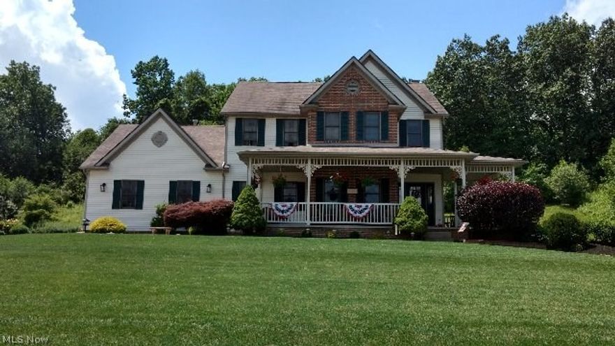 Welcome home to this Gorgeous, 1 owner, Colonial with 3 bedrooms and 2.5 baths on 1.3 acre lot.  Wide oak moldings and trim work including 6 custom made columns throughout the home.  9 foot ceilings on the first floor. Great Room has built in home theater sound system, large brick fireplace with 12" wide oak mantel (wood or gas burning), floor outlet provides numerous furniture placement options, new carpet 2015 and updated lighting.  Kitchen provides quality cabinets, under cabinet lighting, large bayed eating area off kitchen, all appliances stay (newer dishwasher and microwave) and updated lighting.  Formal Dining room has tray ceiling. Master bedroom suite with cathedral ceiling, sitting lounge and his and hers walk in closets.  Huge master bath with whirlpool tub, separate shower and dual sinks.  The sitting area of the master bedroom can convert back to a 4th bedroom.  1st floor laundry room with closet, built in cabinets and sink.  Large waterproofed basement can be finished for