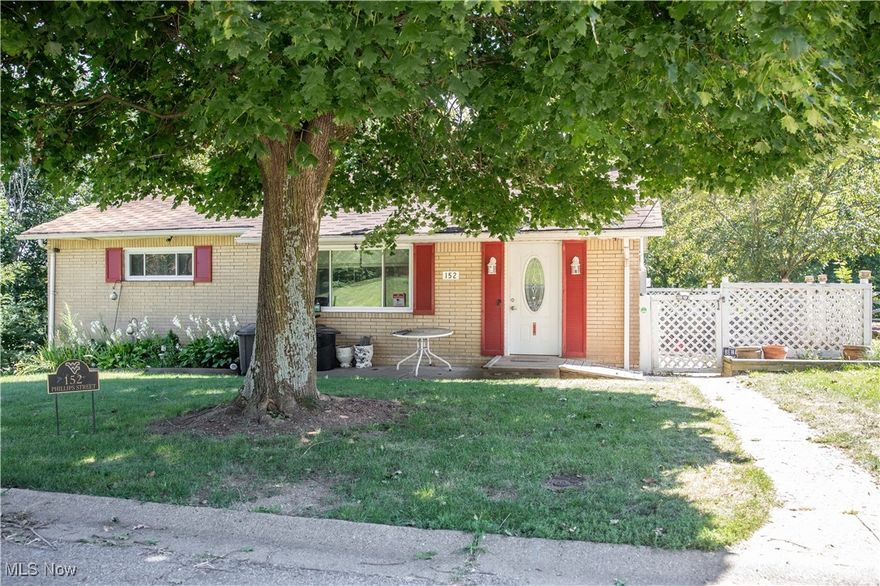 Brick ranch home on corner lot.  This property has a lot of potential.  There is an integral garage, but walls have been built in the basement for the finished rooms that have taken up the garage space.  Court ordered sale.  Property being sold "AS IS".  Roof has T Shingles on it.