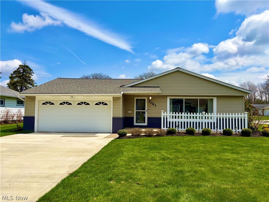 One-Level-Living in a Desirable Mayfield Heights Neighborhood!  Neutrally decorated and move-in-ready, this home is waiting for its next owner.  The open-concept layout makes it perfect for larger gatherings with the living room, dining room and kitchen all combined to create optimal flow.  Down a separate hallway are three bedrooms and an updated bath.  To the back of the house is a large family room with a gas fireplace and sliders leading to the private patio and lush lawn. A tidy laundry room and 2nd full bath are located off of the kitchen.  An oversized 2-car garage with pull-down attic for storage and newer shed complete this lovely home.   Many updates throughout including appliances, windows, fixtures, countertops, flooring and landscaping. All appliances stay. Located in a quiet neighborhood off of Gates Mills Blvd but close to Hillcrest, Eastgate and the heart of Mayfield Heights.  Check out the 3D tour and call for your showing today!