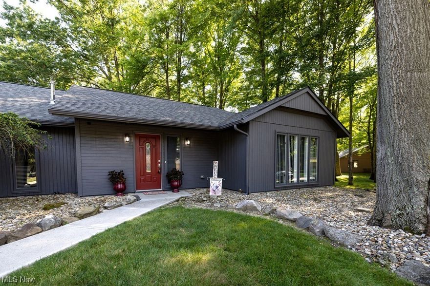 Meadowood community, this beautiful turnkey ranch home located in Strongsville is ready to move right in. This home has been fully updated from the ground up, including new siding, roof, concrete driveway and two car attached garage with openers. Offers three bedrooms and two full baths. The foyer offers a large entryway leading to the spacious living room, right off the eat in kitchen. Kitchen features abundant cabinet space with new cabinets, counters and lighting fixtures. The kitchen leads to a large patio and open backyard. Hallway off the kitchen leads to the laundry room and access to the garage. Main bedroom offers a huge 10 x 9 walk-in closet with custom shelves and a private bath. Additional bedrooms next to the 2nd full bath. This house has it all along with membership to the Meadowood pool and community room.