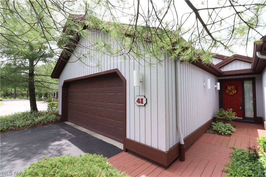 This is a well maintained Condominium with three bedrooms, two bathrooms, and a two car attached garage. The spacious kitchen has an abundance of cabinets, and newer stainless appliances.  Updates include newer washer/dryer, (approx. 2-3 yrs), Fridge (approx. 4 yrs, Range (approx. 4 yrs, microwave (approx. 4 Yrs), dishwasher, (approx 4 yrs) and Furnace (approx 2 yrs).  The living room features high vaulted ceilings with a stone fireplace and entrance to the private patio.  The Master bedroom has an updated tile bathroom with wheelchair access.  The Master bedroom has a sliding door with access to the patio and view of the pond on the West side. The closets are walk-in for the Master bedroom and second bedroom.  The third could be used as a study or office with a loft for storage.  This home is all first floor living ready to be moved into.  Seller has it priced to sell so call for your private showing before this one is gone.