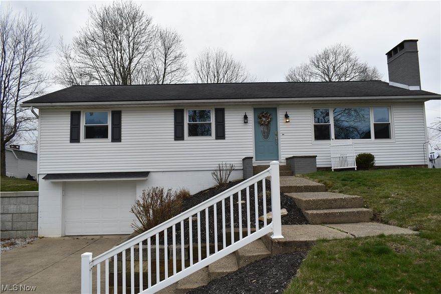 Checkout this 3 bedroom, 2 bathroom ranch home on almost 1/2 acre lot close to the Coshocton School Campus.  On the main level is a living room with wood burning fireplace, dining area, kitchen, 3 bedrooms, and a bathroom. The main floor has hardwood floors throughout except in the kitchen and bathroom.  The lower level has a large utility/laundry/bathroom and a large bonus room and an attached 1 vehicle garage.  On the outside is a deck off of the back of house and  a storage shed and off the front is an widened driveway and newer retaining wall.  Updated kitchen, new windows and exterior doors and were done in the last couple years.  Call today to schedule a private showing of this home.