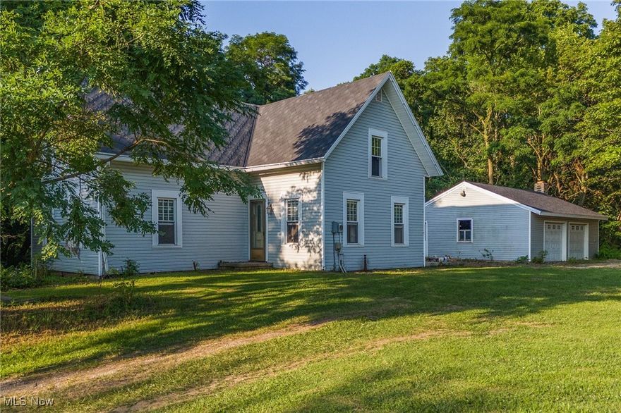 Tucked away among mature trees and winding paths, this breathtaking property offers 10 acres with the perfect blend of natural beauty and opportunity. Whether you're looking to restore the existing home to its former charm or build the custom home of your dreams, this peaceful setting is the ideal backdrop. A spacious pole barn and a 2-car detached garage, complete with a brand-new roof in 2025, add valuable storage and functionality. With room to roam and a prime Ontario location, this one-of-a-kind property is ready to bring your vision to life!