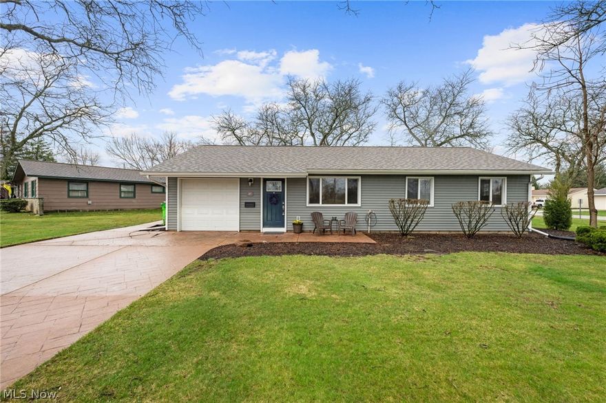 YOUR NEW HOME AWAITS!! 487 Bridle Lane is a beautifully updated ranch that is truly move-in ready and located in the desirable Blue Grass Manor development! This well-maintained home sits on one of the larger lots in the neighborhood, offering extra outdoor space to enjoy. Inside you’ll find numerous updates throughout boasting a updated cabinets with 2024 granite counter tops (ALL APPLIANCES STAY), floors put in 2019 and natural light shining through. All the big-ticket items have already been taken care of, providing peace of mind and low-maintenance living (Roof, Siding, Gutters, Appliances all 2019 and AC unit 2021).  The bathroom is updated featuring a 2024 bathfitter shower.  The single car garage has been turned into more living space with another low maintenance den to hang out in. The spacious layout is perfect for everyday living and entertaining alike. Enjoy the convenience of being just a short walk from the community pool, playground, and neighborhood amenities. A fantastic opportunity in a great Berea location—schedule your showing today!  This gorgeous ranch will not last!