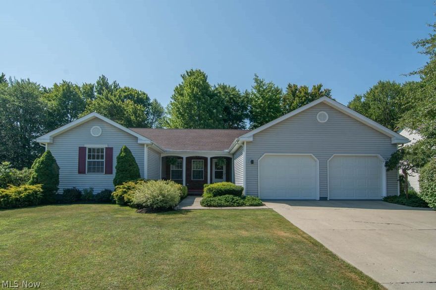 1 Year Home Warranty included with Purchase! 3 beds 2 baths 2,432 sqft
 Brand new roof just installed!! Beautiful location with golf course views. This sprawling ranch is super clean, with 3 bedrooms and 2 full baths. Great neighborhood . A Must see to appreciate. Immediate occupancy !! The Sellers love the Unique open floor plan with woodburner in living room and gas fireplace in large master bedroom. Huge basement. Plenty of closet space. Located on dead end street in quiet allotment with low traffic and beautiful backyard view of golf course. So much more house to buy in Ashtabula with easy access to Mentor area and Rt 90. If you are looking for space, this is the place. An excellent investment! Welcome Home!