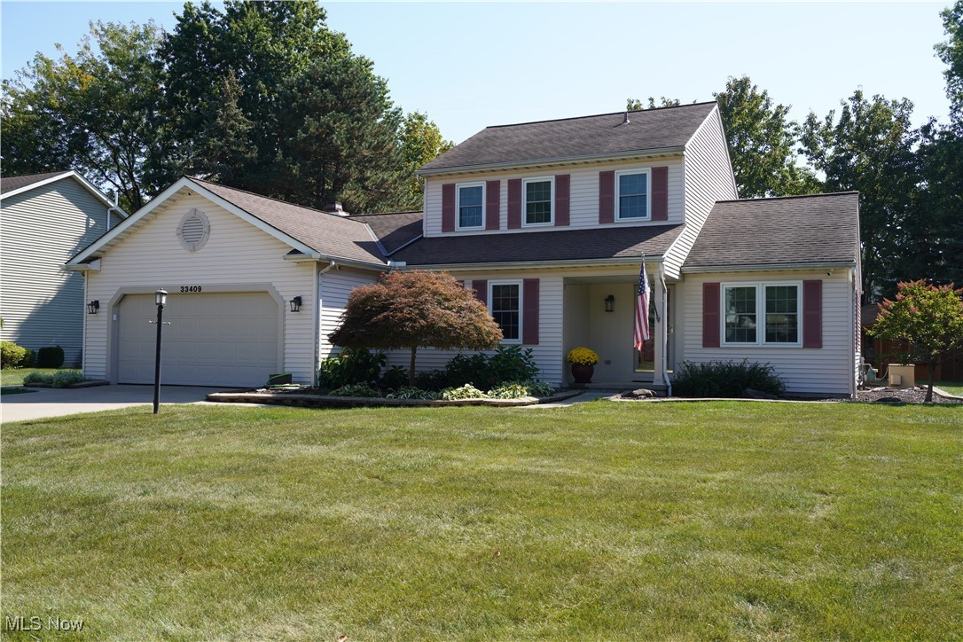 Welcome to this meticulously maintained 3 bed, 3.5 bath home, perfectly situated on a .42-acre corner lot with no HOA fees! Built in 1991 and thoughtfully updated throughout, this property offers a combination of space, function, and comfort that is hard to find. Enter into a bright front living room with wall-mounted Samsung 70” QLED Smart TV and surround sound that stays with the home, a formal dining room, and a rear family room presenting with plentiful natural lighting, transom windows and gas log fireplace. The kitchen features quartz countertops, a two-basin quartz sink, and pantry. Appliances stay with the home and include; LG microwave and dishwasher (2023), Kenmore refrigerator, and Kenmore glass-top stove. The owner’s suite is conveniently located on the first floor with a private full bath, granite vanity, and waterproof luxury vinyl plank flooring. A half bath and laundry room with folding counter complete the main level. Upstairs you'll find two additional bedrooms (one with cedar-lined closet) and a full bath updated with granite vanity and LVP flooring. The finished basement offers exceptional living space, including a large media room, office with built-in bookcases and desk, storage room, and utility area. The basement also has a full bathroom with cultured marble countertop. Samsung 82” flatscreen TV and Sony surround sound system stay with the home. The home offers; Universal triple-pane thermal windows (2023) with transferable warranty, High-efficiency HVAC: 98% gas furnace, 16 SEER AC, 50-gal gas water heater, Galaxie central vacuum system, and Automatic 13kW natural gas backup generator. Enjoy your backyard oasis with over 550 sq. ft. of composite/paver decking, natural gas Weber grill and natural gas fire pit and patio furniture all included. The yard features professional landscaping, LED lighting on timers, and a 14x16 Amish-built storage barn with porch. This home has everything you've been looking for. Don't miss out, come see it today!