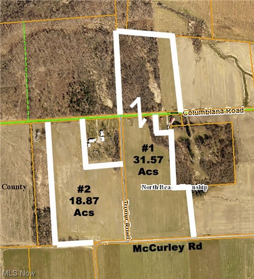 Attention Farmers – Landseekers – Investors - 52 Acres Total - Two Adjoining Land Tracts – Over 40 Tillable Acres – Mohawk Area Schools – Lays Really Nice - North Beaver Twp. – Lawrence Co. – Enon Valley, PA - Gas & Oil Mineral Rights To Transfer - ABSOLUTE AUCTION, all sells to the highest bidder on location. ONLINE AND LIVE ON-SITE BIDDING WILL BEGIN TUESDAY – OCTOBER 24, 2023 – 6:00 PM. All sold on location with online bidding available. Maps at site or visit us on the web. PARCEL #1: 31.57 acres – frontage on Trotter & McCurley Rds. and both sides of Columbiana Rd. 3/4 tillable balance wooded. A tremendous amount of frontage and a gorgeous view. PARCEL #2: 18.87 acres – frontage on Trotter, McCurley & Columbiana Rd. All tillable. Lots of frontage and gorgeous view. TERMS ON REAL ESTATE: 10% down auction day, balance due at closing. A 10% buyer’s premium will be added to the highest bid to establish the purchase price. Any desired inspections must be made prior to bidding. All information contained herein was derived from sources believed to be correct. Information is believed to be accurate but not guaranteed. Property to be sold as Separate Parcels and not to be offered as an Entirety. See MLS #4495182 for Parcel #2.