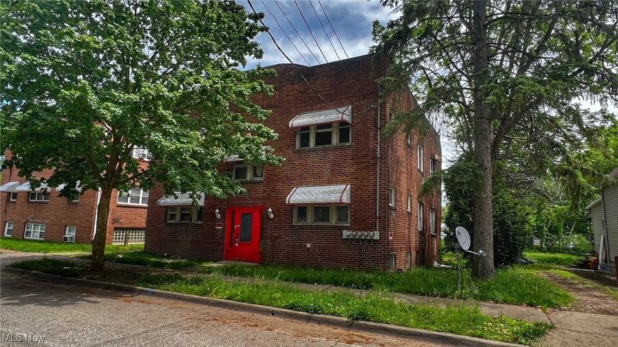 Attention investors and rehabbers. This four-unit brick apartment building was built in 1928. It has four one-bedroom units with a bedroom, a living room, and a bath. Off-street parking and separate utilities. The property is ready for updates and rehabbing and will be sold as-is. It does have some structural issues; bring your contractor.