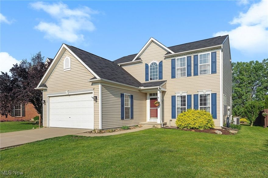 Welcome to 6148 W BreezewayDr. in North Ridgeville. This move-in ready incredibly charming 4 bedroom, 2.5 bath colonial situated in the desirable Meadow Lakes Community. Watch the sunsets on your large backyard patio overlooking your serene yard which backs up to the Sandy Ridge Reservation Metropark with amazing nature scenery. This home features an open floor plan and has all the upgrades including a beautiful open kitchen with plenty of cabinets, granite countertops, trendy backsplash, large pantry, huge island, and stainless-steel appliances to stay! The kitchen opens into the spacious bright family room with a cozy gas fireplace, which overlooks the private backyard with no neighbors behind! Formal dining room, living room/bonus room off the foyer, walk in pantry, and a half bath complete the first floor. Upstairs you will find an oversized Master which features vaulted ceilings, a walk-in closet and a private bath with double sinks and plenty of natural light. Three more nice-sized bedrooms and a full bath complete this level. The large unfinished basement is plumbed for an additional bath and offers so many possibilities. Centrally located close to schools, shopping, and all major highways. This house is a must see!