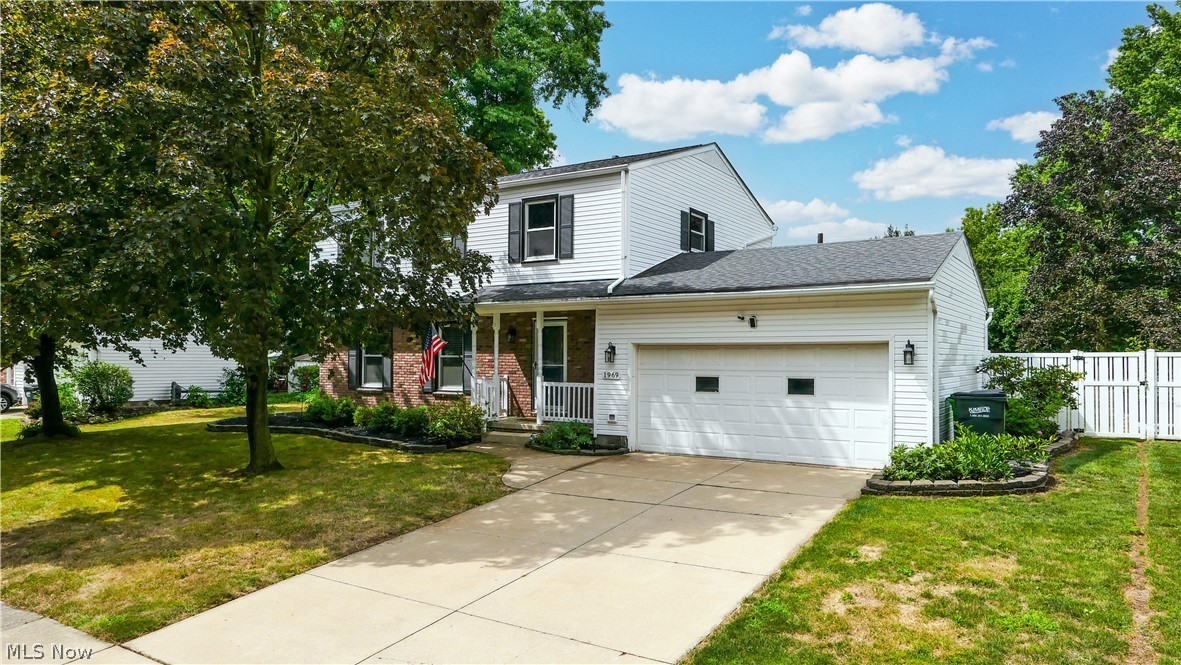 Welcome to this beautifully updated 4 bedroom, 2.5 bathroom colonial, perfectly blending modern comforts with classic charm. The main level boasts a spacious and inviting living room with newer LVT flooring, a convenient first-floor office, a welcoming foyer, and an updated half bath. The remodeled kitchen is a chef's dream, featuring soft-close maple cabinets, granite countertops, a tile backsplash, and stainless steel appliances, all opening seamlessly into a large dining area perfect for family meals and gatherings. On the second level, the master bedroom offers a serene retreat with a private master bathroom, while three additional bedrooms share a beautifully remodeled full bathroom. Original hardwood floors under bedroom carpet. Additional updates and features include energy-efficient exterior doors and Polaris Ultraseal windows, energy efficient furnace and AC installed in 2022, a reverse osmosis water system and whole-home carbon filter, tankless hot water heater, an updated electric service panel with a portable generator interlock switch and exterior hookup, attic insulation, newer carpet, and basement waterproofing with a lifetime warranty, along with glass block windows for added security and insulation. The large, private fenced-in backyard is an outdoor oasis, featuring a stamped concrete patio with a built-in firepit, a basketball court, and a storage shed providing ample space for tools and equipment. Sellers are providing a 1 year home warranty. Schedule your tour today and experience this stunning colonial for yourself!