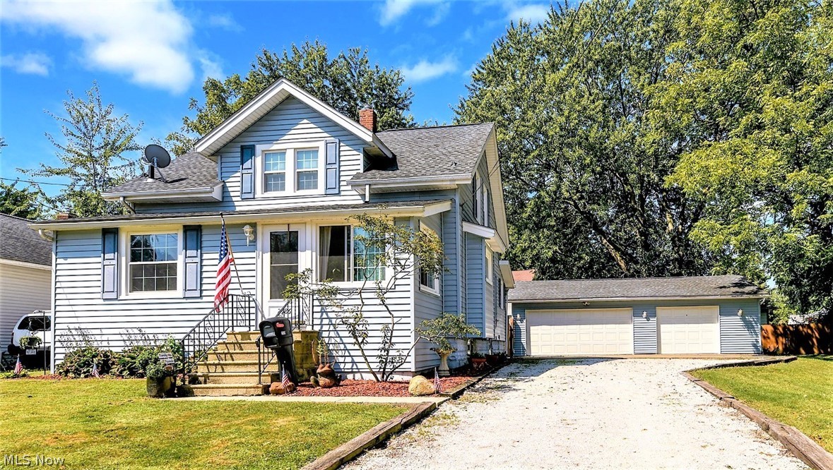 *Stunning Cape Cod W/1400 Sq. Ft Features 4 Bdrms, 2 FULL Bathrooms, FENCED IN BACK YARD, Covered Deck A-N-D 3.5 CAR GARAGE W/3 Parcels On .36 Acres!! *Garage W/Attic Storage Just Built In The Late 90's W/Electric, Lighting, Double Ceiling Fans Makes An AMAZING Man Cave To Watch Sports Games Or Use Your Mechanic Skills! *Updates Include: ROOF '06, New FURNACE 2017, Annual Ac Servicing, Rustic Plank Flooring 1st Floor, VINYL Gridded Windows, Sewer & Water Line 2018, New H20 Tank 2020 And More! *Basement Extra FINISHED Bonus Rm W/Carpet *East Side Yard Goes All The Way To The Tree Line! *Sit Outside On A COVERED Back Deck W/11 Ft Ceiling ~ Perfect For Family Gatherings OR Inside & Rest On The Cozy Enclosed Front Porch *LARGE Living Rm W/Archway Ceiling & Rustic Flooring Can Accommodate Multiple Couches *Elegant Formal Dining W/Double Pillar Entrance Features Chair Rail Molding & Ceiling Fan *The Eat In Kitchen Has White Brick Backsplash Accents & Is Fully Applianced With Refrigerator, Di